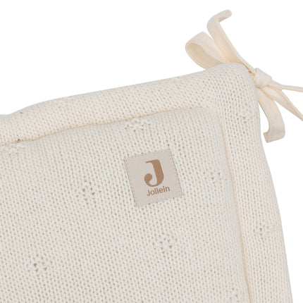 Jollein Box parachoques Cosy Knit Marfil 1080 X 30 cm