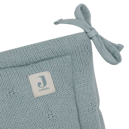 Jollein Caja parachoques Cosy Knit Verde mar 180 X 30 cm