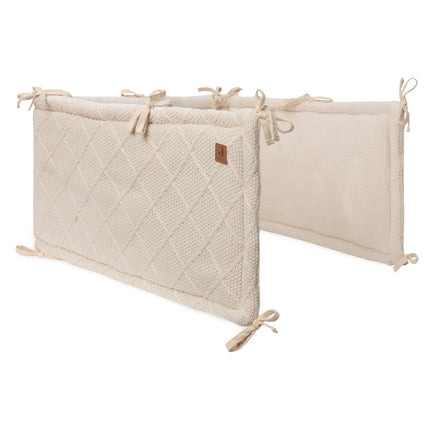 Jollein Box parachoques Check Knit Avena 180 X 30 cm