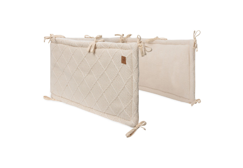 Jollein Box parachoques Check Knit Avena 180 X 30 cm