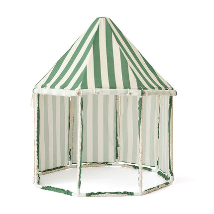 Concept Carpa de juegos infantil raya verde