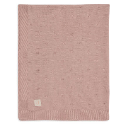 Manta de cuna Jollein Cosy Knit Wild Rose 75 X 100 cm