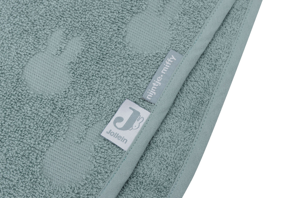 Jollein Bathponcho Rizo Jacquard Miffy Verde mar