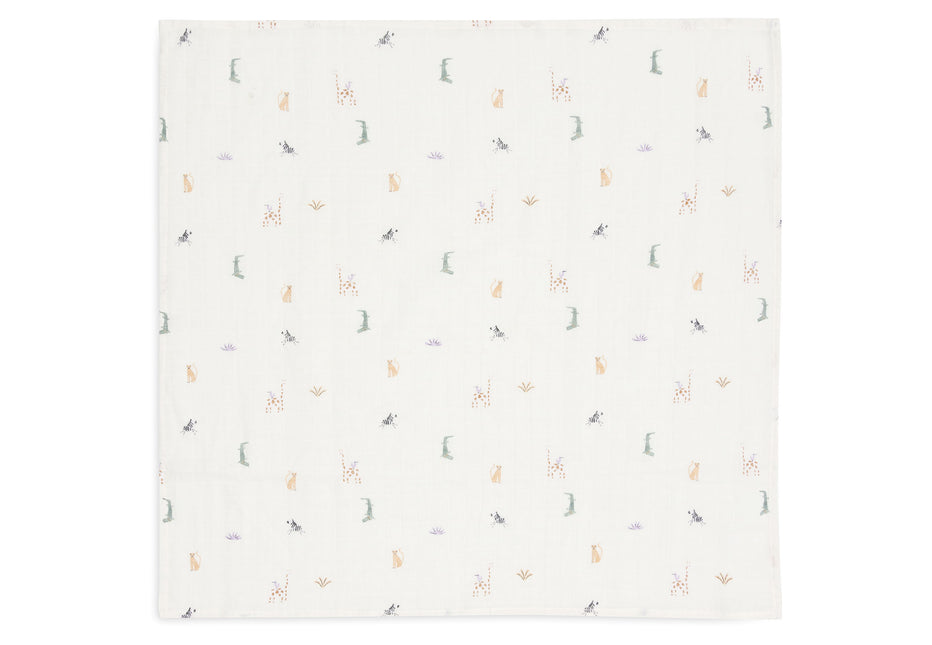 Tela hidrófila Jollein Jungle Jambo 70 X 70 cm 3pcs