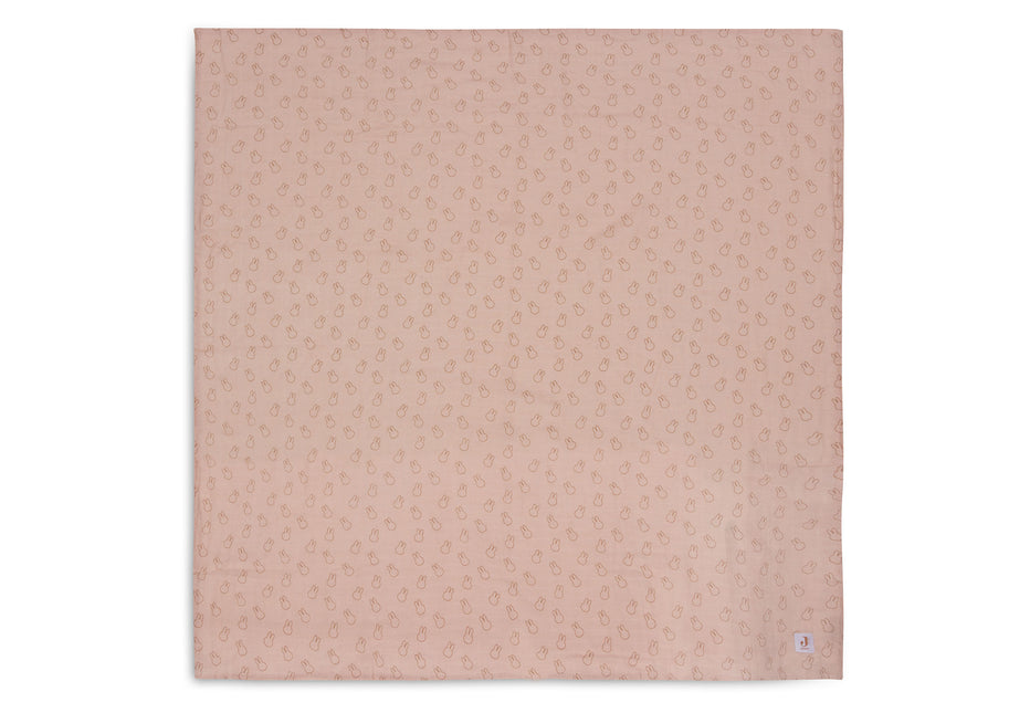 Jollein Paño Hidrófilo Miffy Siluetas Rosa Silvestre 115 X 115 Cm 2pcs