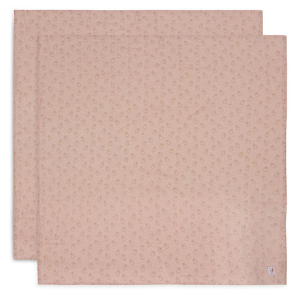 Jollein Paño Hidrófilo Miffy Siluetas Rosa Silvestre 115 X 115 Cm 2pcs