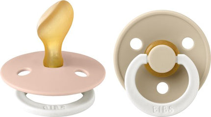 Tetina BIBS Tamaño 2 Anatómica Blush Glow/Vanilla Glow