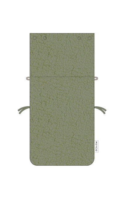 Cubrepiés Meyco Teddy Verde Oliva 40X82cm