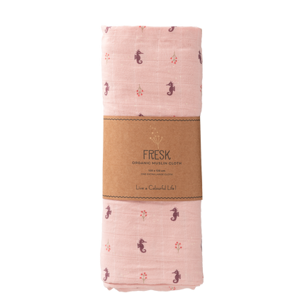 Fresk Swaddle 120x120 cm Caballito de mar