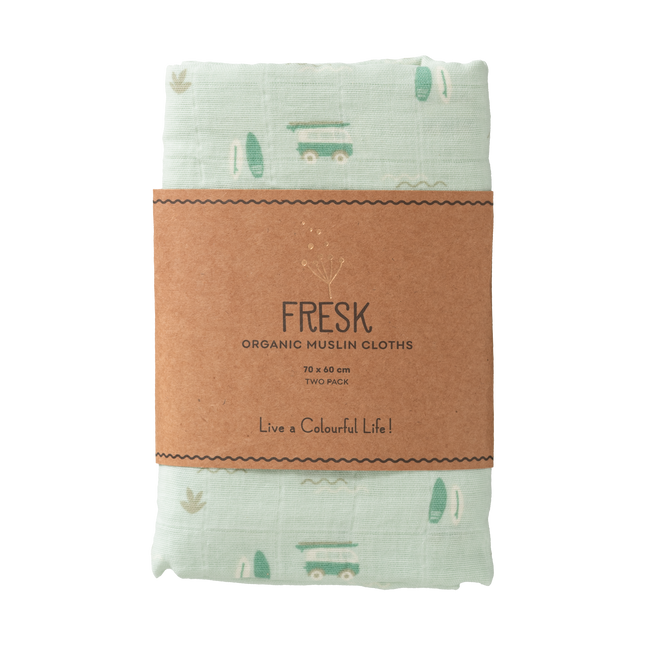 Fresk Swaddle set 2 pcs. 70x60 cm Surfista