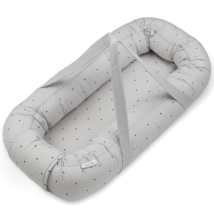 Liewood Baby nest Gro Classic Dot Dumbo Gris