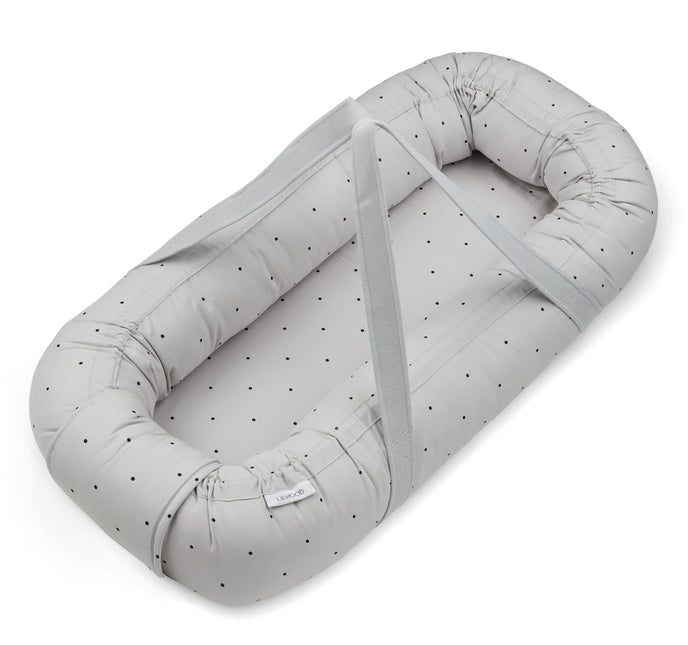 Liewood Baby nest Gro Classic Dot Dumbo Gris