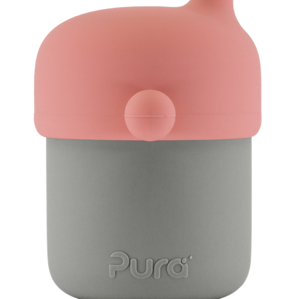 Pura my-my™ taza con boquilla de silicona 150 ml - Rosa-gris