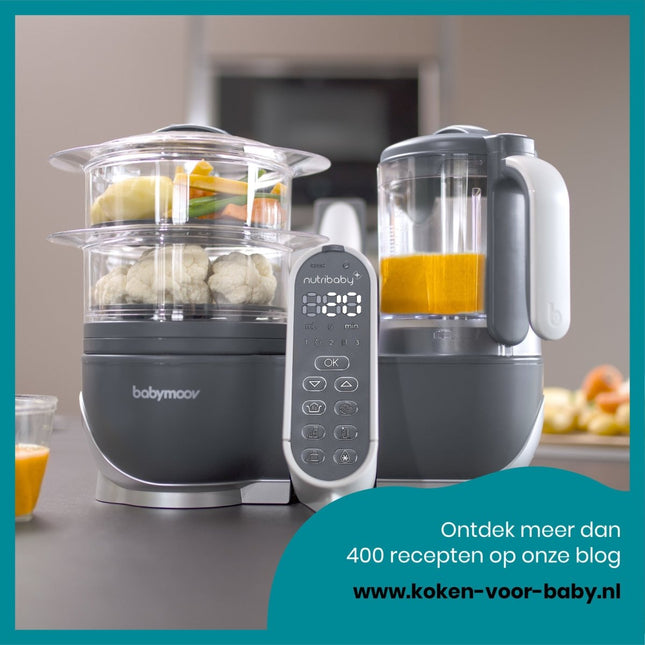 Babymoov Keukenmachine Nutribaby (+) Industrial Grey - Babymoov - Babywinkel - 3661276148789