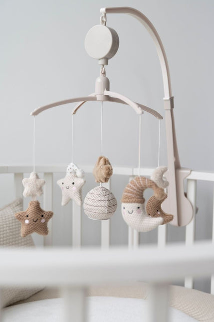 Baby's Only Muziekmobiel Heaven Clay/Warm Linen - Baby's Only - Babywinkel - 8720791359300