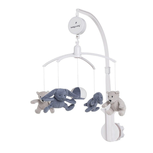 Baby's Only Muziekmobiel Sense Vintage Blue/Wit - Baby's Only - Babywinkel - 8720088339572