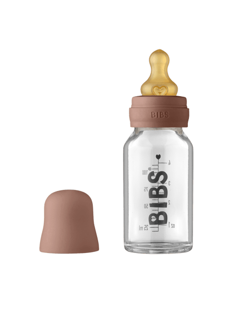 BIBS Babyfles Glas 110ml Woodchuck - BIBS - Babywinkel - 5713795238668