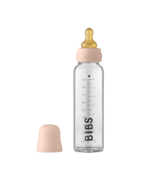 BIBS Babyfles Glas 225ml Blush - BIBS - Babywinkel - 5713795220922