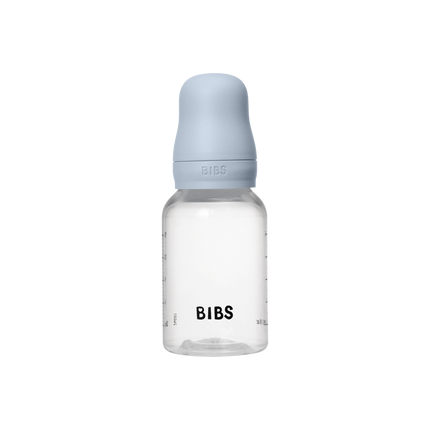 BIBS Biberón Látex Redondo 150ml Flujo Lento Bebé Azul