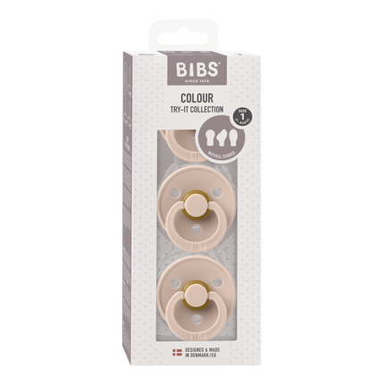 BIBS Teat Size 1 Try-It Box Blush