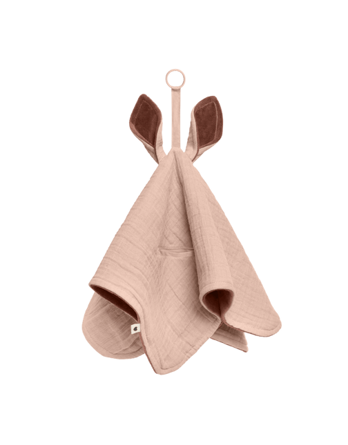 BIBS Hydrofielen Doek Kangaroo Blush/Woodchuck 40x40cm - BIBS - Babywinkel - 5713795231270