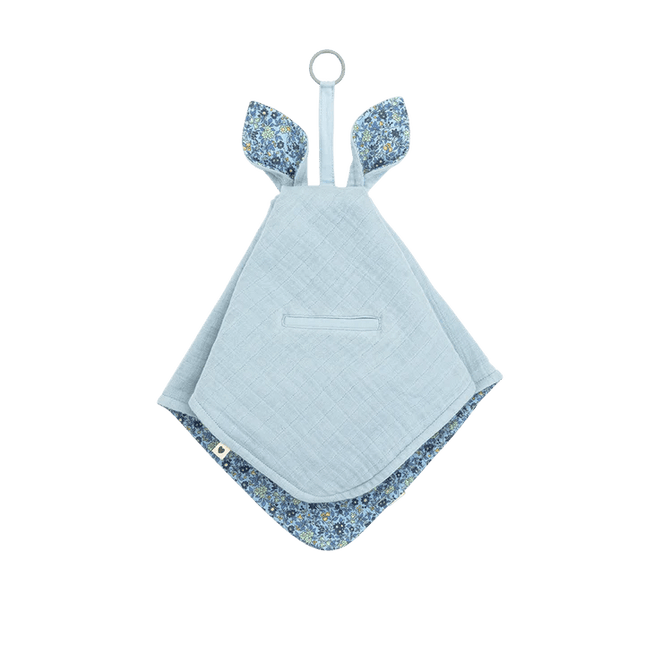 BIBS Knuffeldoekje Liberty Kangaroo Liberty Chamomile Lawn Baby Blue - BIBS - Babywinkel - 5713795247103