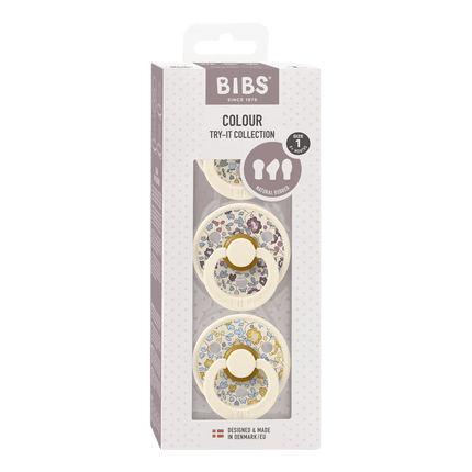 BIBS Speen Maat 1 Liberty Try - It Pack Ivory - BIBS - Babywinkel - 5713795256457