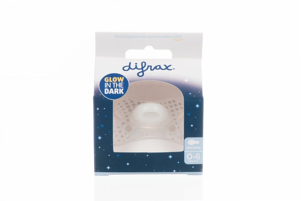 Difrax Speen 0 - 6 Natural Nacht Glow In The Dark - Difrax - Babywinkel - 8711736055722