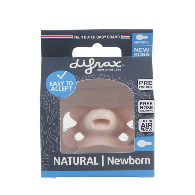 Difrax Speen - 2+2 Uni Naturel Blossom Roze - Difrax - Babywinkel - 8711736563401