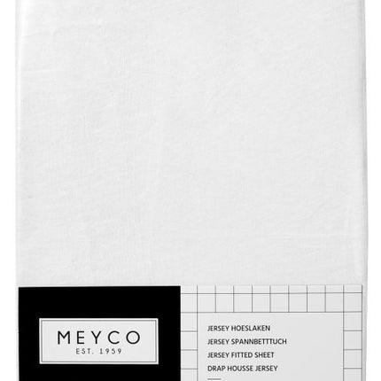 Meyco Sábana Ajustable Jersey Blanco 40x80/90 cm