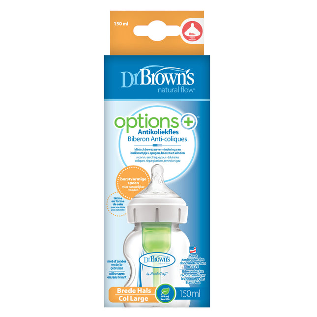 Dr. Opciones de Brown + Botella de cuello ancho 150ml