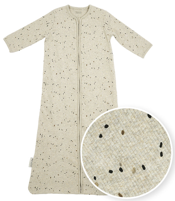 Saco de Dormir Meyco Baby Rib Mini Spot Sand Melange