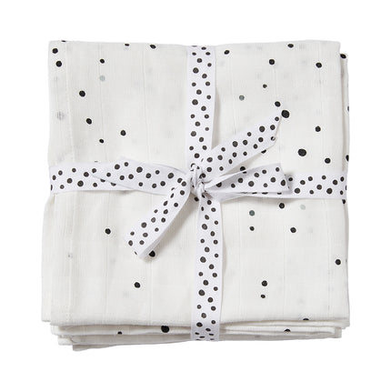 Done by Deer Trapo para envolver Dreamy Dots Negro/Blanco 2pcs