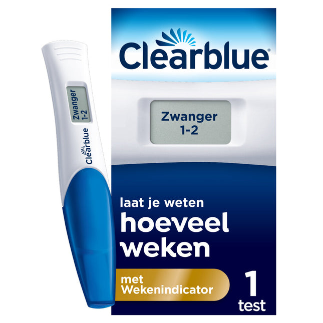 Prueba de embarazo Clearblue con indicador de semanas