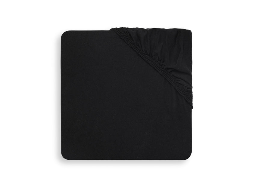 Jollein Sábana Ajustable Jersey Negro 60x120cm