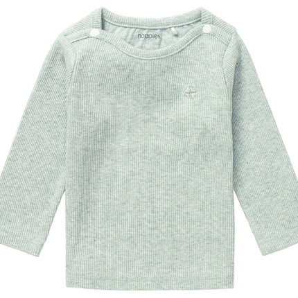 Noppies Camisa bebé Natal Gris Menta Melange