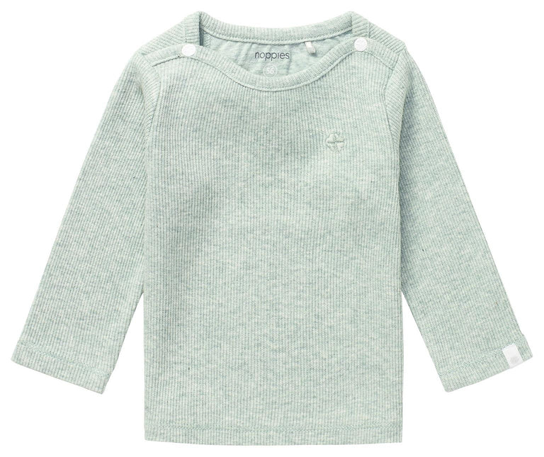 Noppies Camisa bebé Natal Gris Menta Melange