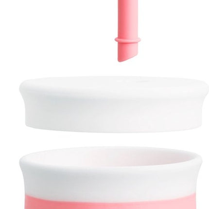 Munchkin Vaso con Pajita Silicona Rosa