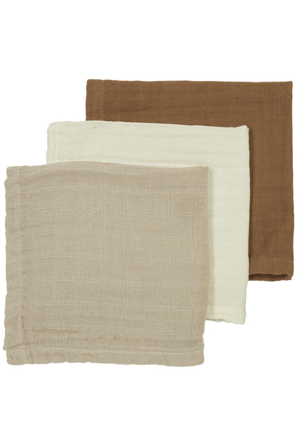 Meyco Mouth Cloth 3St Offblanco/Arena/Toffee