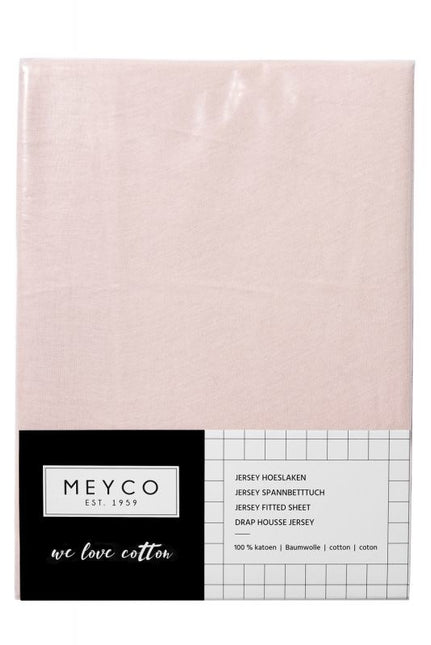 Meyco Sábana Ajustable Jersey Rosa Claro 40x80/90 cm