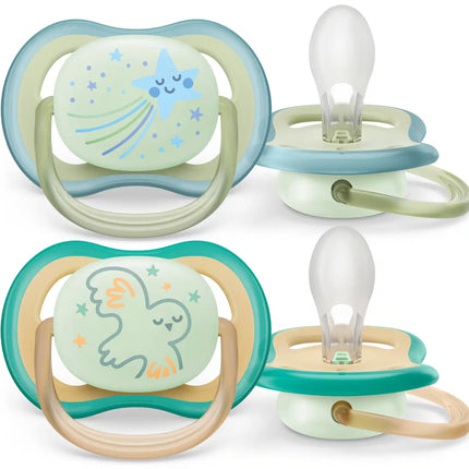 Philips Avent Chupete +0 Meses Air Night Star/Owl