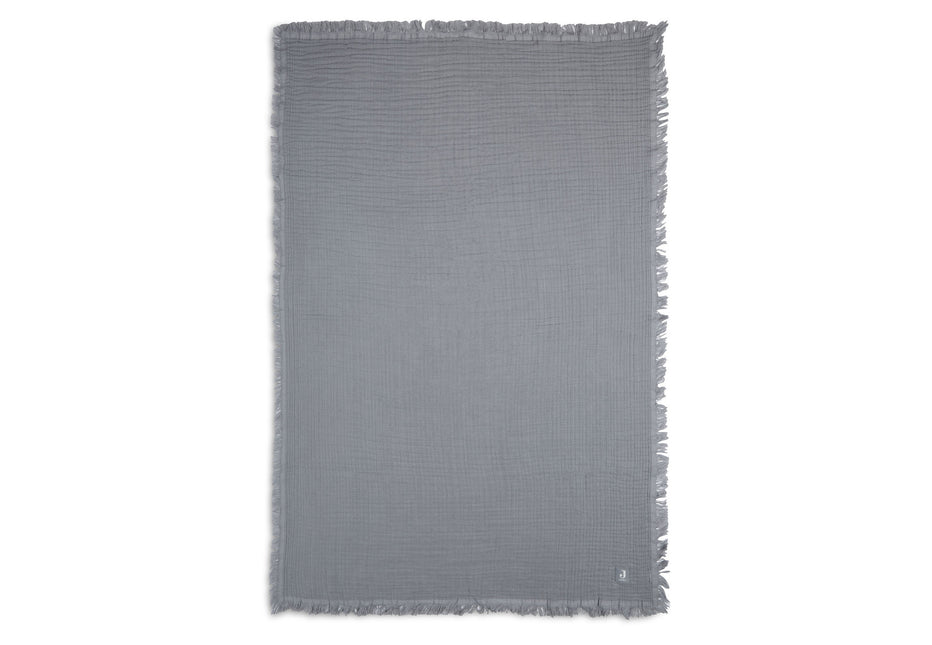 Jollein Manta Cuna Muselina Flecos Gris Tormenta 120x120cm