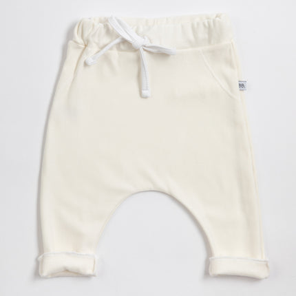 Pantalones de bebé Bamboom Crema