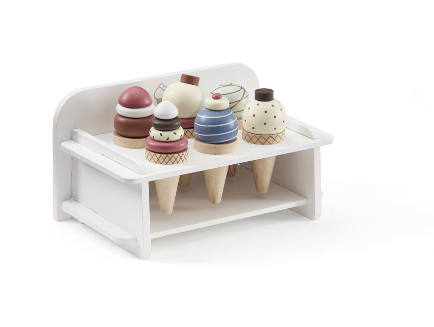 Concepto Infantil Juguete de Madera Heladera 6pcs