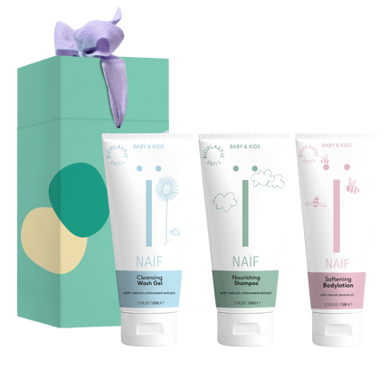 Naif Care Set Rutina para la Ducha del Bebé 3pcs