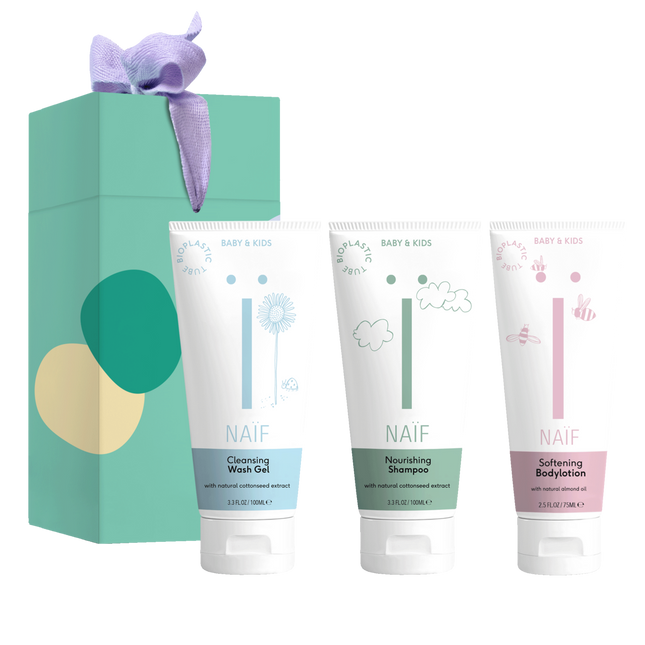 Naif Care Set Rutina para la Ducha del Bebé 3pcs