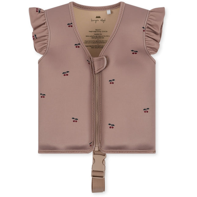 Chaqueta de baño Konges Slojd Frill Cereza