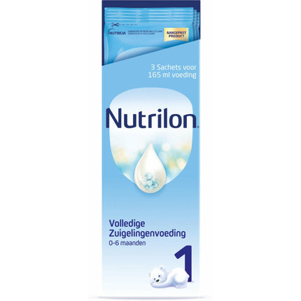 Nutrilon Leche en Polvo 1 Fórmula Infantil 0-6 Meses Envase Porción 3pcs