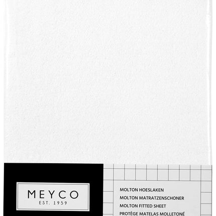 Meyco Sábana Ajustable Molton Stretch 50X90 Blanca