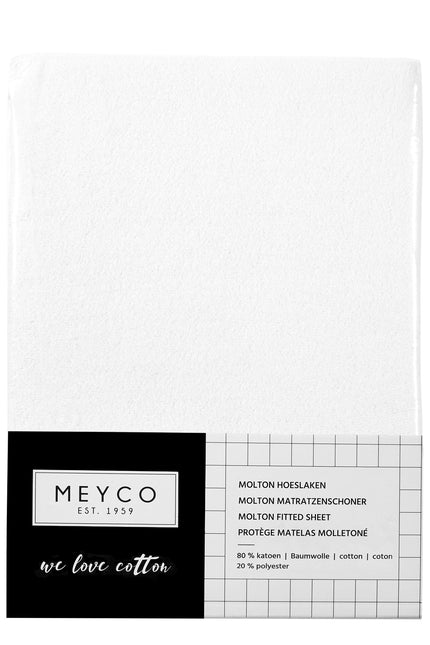 Meyco Sábana Ajustable Molton Stretch 50X90 Blanca